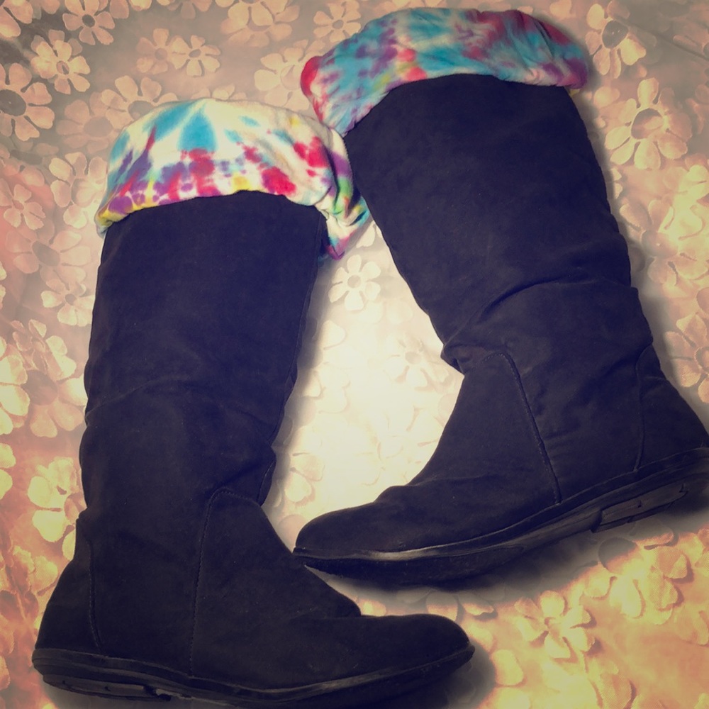Tie dye rampage blk costume booties